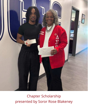 Chapter Scholarship  presented by Soror Rose Blakeney